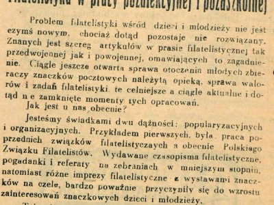Rodzicu! Filatelistyka nie jest groźna!