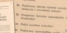 Żądamy zakazu broni masowej zagłady! Pokój narodom Indochin!